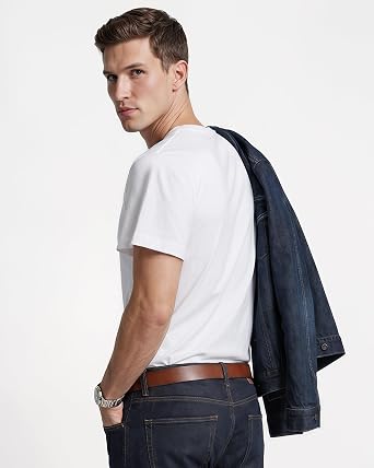 5 Pack Breathable Cotton Blend Men's T-Shirts Crewneck Undershirts Tees