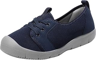 Limsolls - Zapatillas de piel para mujer, antideslizantes, para caminar, a la moda, informales, informales, para mujer, para verano, color negro, Blue, 5.5 UK 3X-Narrow