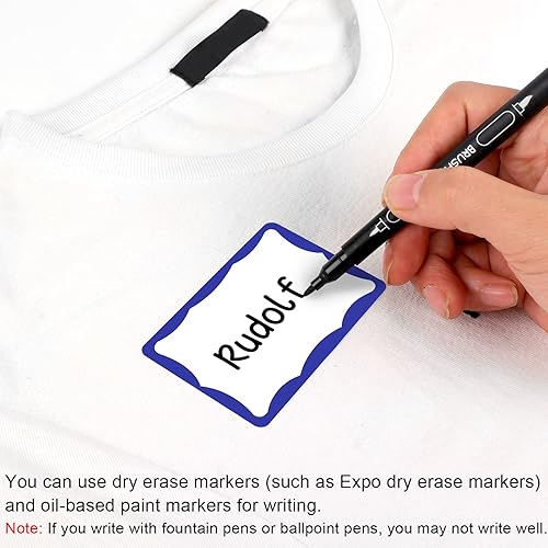 Miniatura 5 de 390 piezas etiquetas de nombre, 3 pulgadas x 2 pulgadas etiquetas adhesivas de nombre, etiquetas adhesivas de nombre para escuela, oficina, hogar