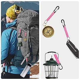 EOTW Carabiner Keychain,Paracord Keychain Small Aluminum Clip D Ring for Camping, Hiking, Fishing, Or As A Key Organizer