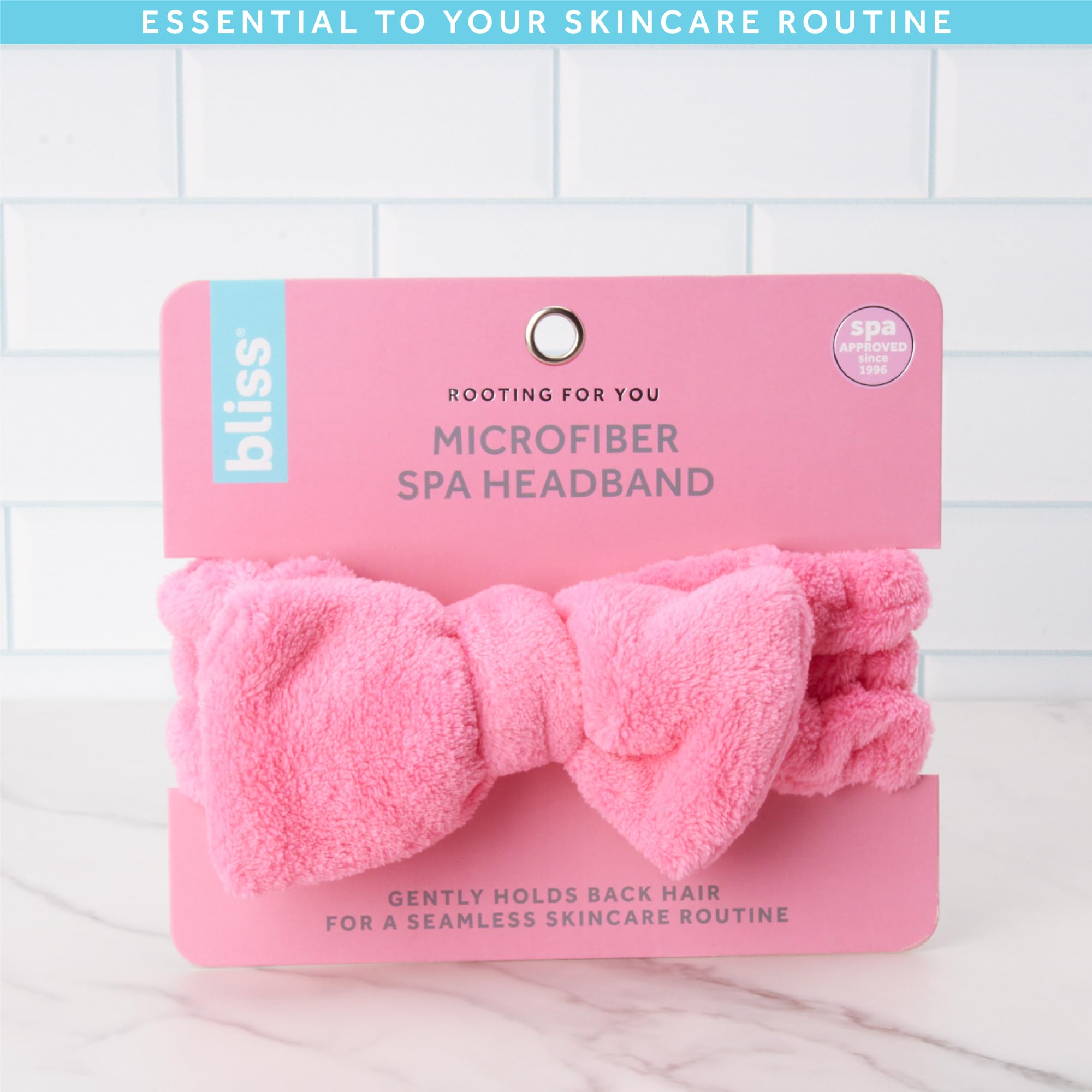 Bliss Fascia da donna per spa – Confezione da 2 fasce in microfibra per lavare il viso, la cura della pelle, il trucco e la fascia per capelli disordinata, accessori per capelli da doccia per donne