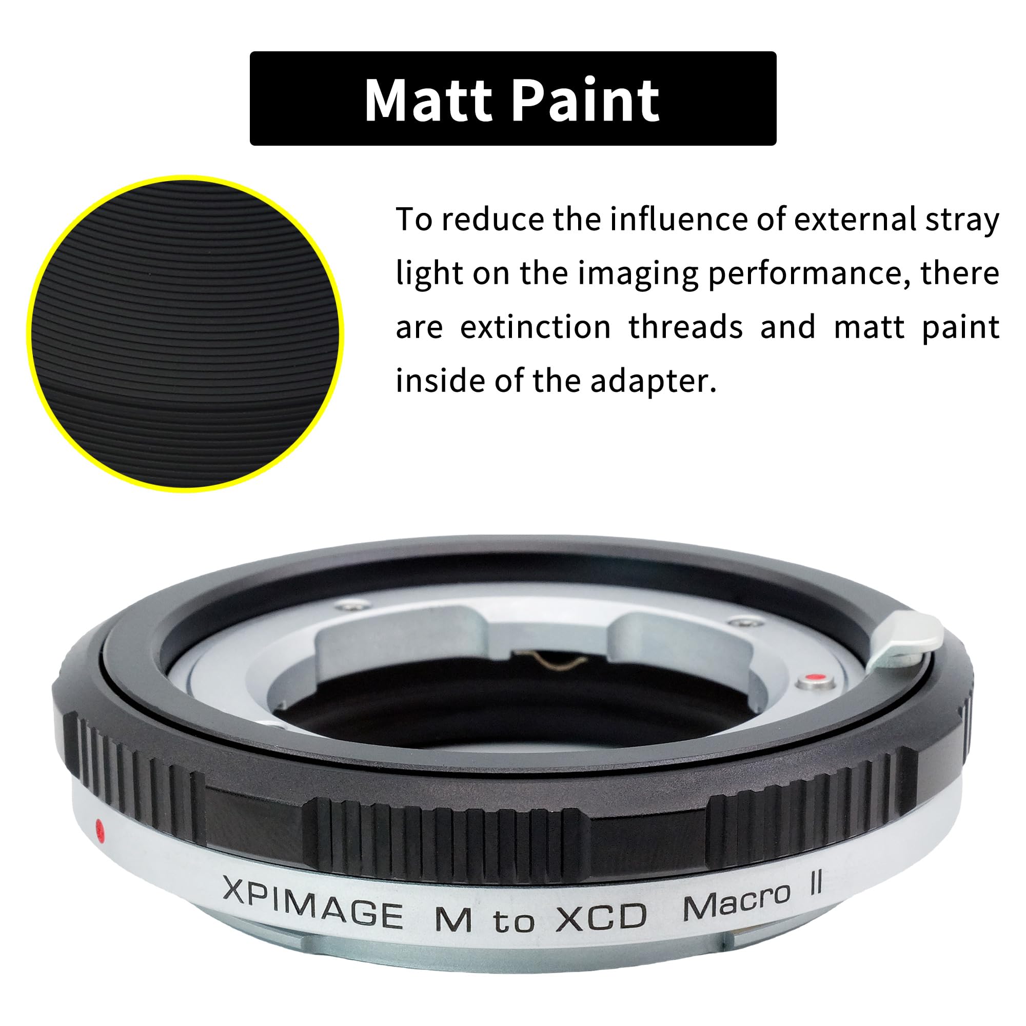 Pierścień adaptera mocowania obiektywu makro kompatybilny z obiektywem Leica M do aparatu Hasselblad X System XCD Zbliżenie