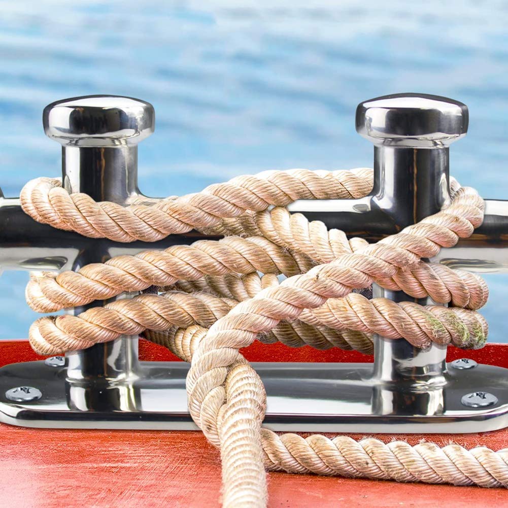Bitta di ormeggio per barche - Ferramenta per doppio ormeggio in acciaio inossidabile - Bitta marina per ormeggio sicuro - adatta per yacht e imbarcazioni