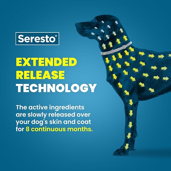Seresto Small Dog Vet-Recommended Flea & Tick Treatment & Prevention Collar for Dogs Under 18 lbs | 8 Months Protection