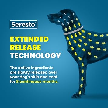 Seresto Small Dog Vet-Recommended Flea & Tick Treatment & Prevention Collar for Dogs Under 18 lbs | 8 Months Protection