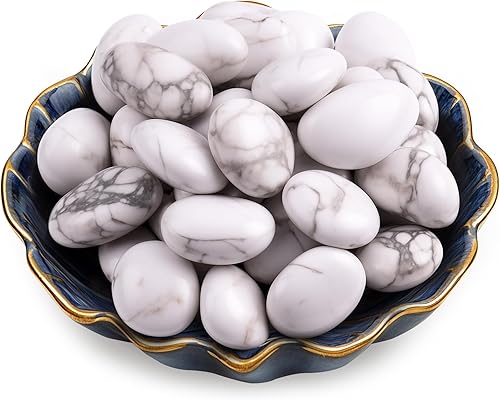 Vista 96 de Juego de piedras pulidas para chakras de 0.6 pulgadas, 7 piezas de piedras pulidas naturales y cristales a granel para curación, reiki, meditación