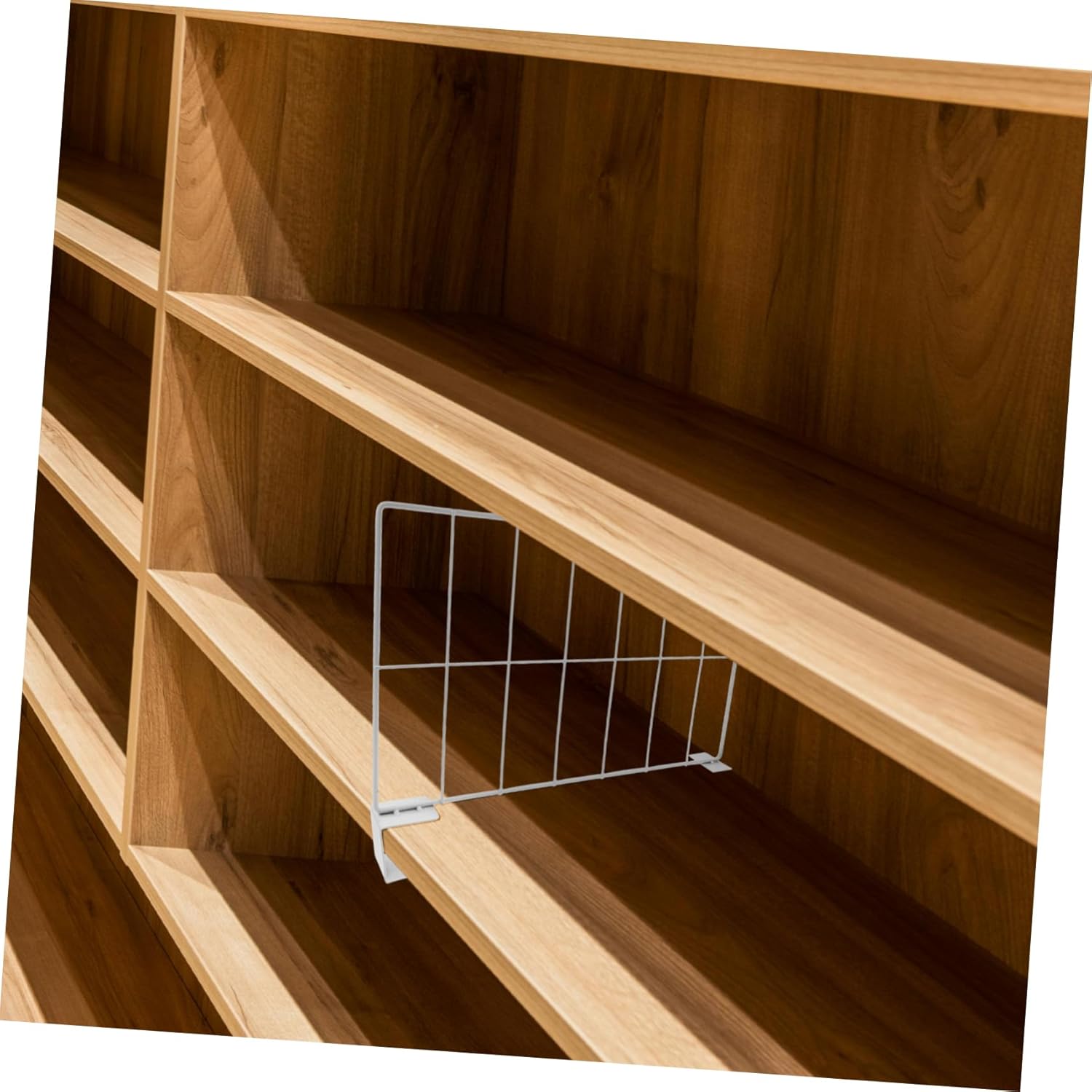 Garneck 2pcs Wire Shelf Divider for Closet and Pantry Heavy Duty Storage Separator for Kitchen and Laundry Room Organization Easy Install Versatile Use for Home and Warehouse