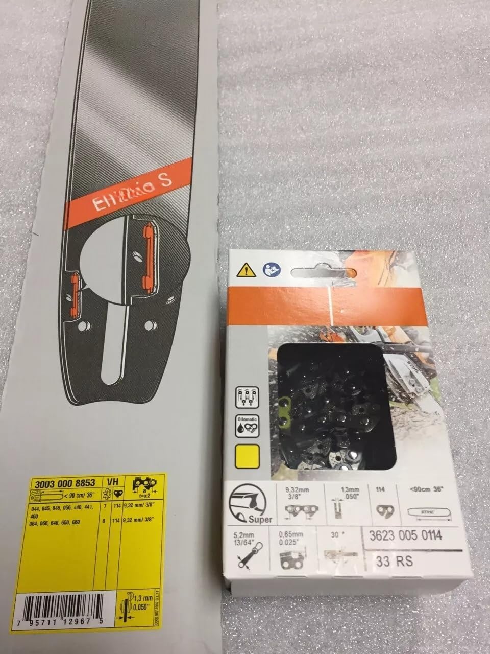 Genuine new 36" CHAIN SAW BAR & CHAIN 3/8 .050 MS660 MS650 MS461 MS440 MS460,Replacement for Stihl OEM