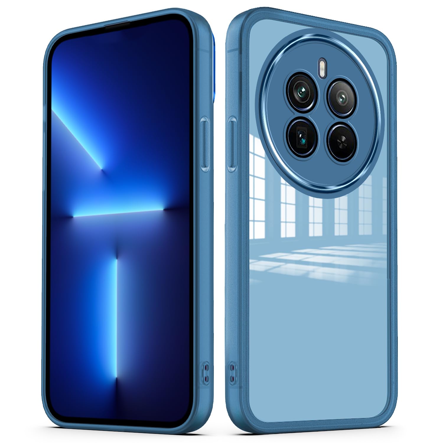 YUXING Cover Per Realme 11 Pro Plus / 11 Pro 5G, Custodia Trasparente Morbida TPU Antiurto Con Protezione Lente Fotocamera, Colore Verde - 2