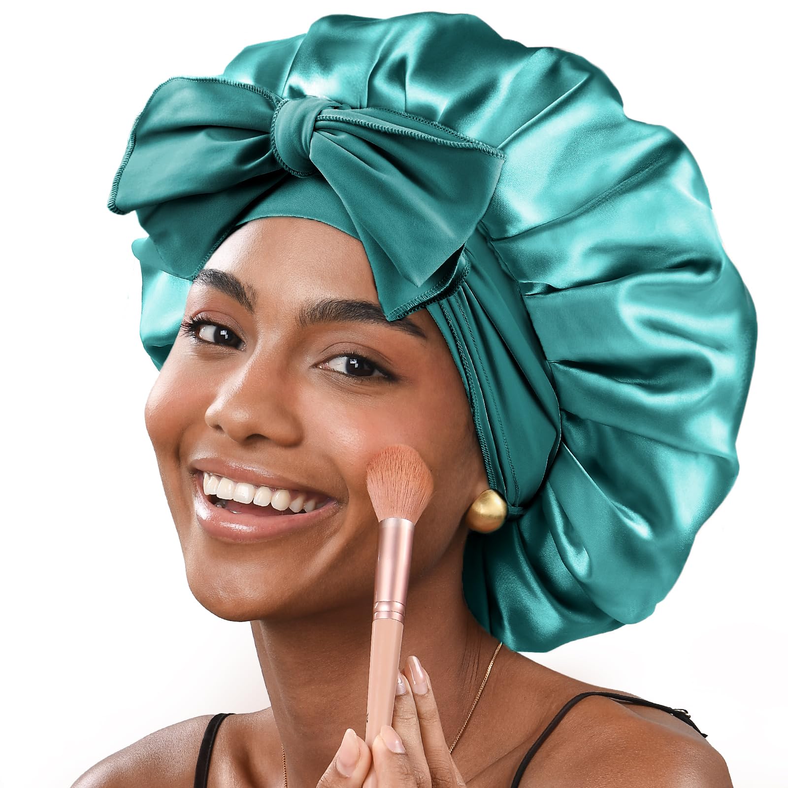 Double Layer 100 Silk Bonnet For Natural Hair YANIBESTSatin Bonnet