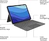 Funda con teclado Logitech Combo Touch para iPad Pro 11 pulgadas (1.ª, 2.ª, 3.ª y 4.ª generación - 2018, 2020, 2021, 2022) - Teclado retroiluminado desmontable, panel táctil en cualquier lugar - gris, distribución estadounidense (reacondicionado) 5