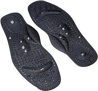 Magnetic Therapy Insoles, Massage Insoles, Acupressure Magnetic Insole, Reflexology Insoles, Professional Reusable Stimulate Blood Circulation Shoe Insoles,S