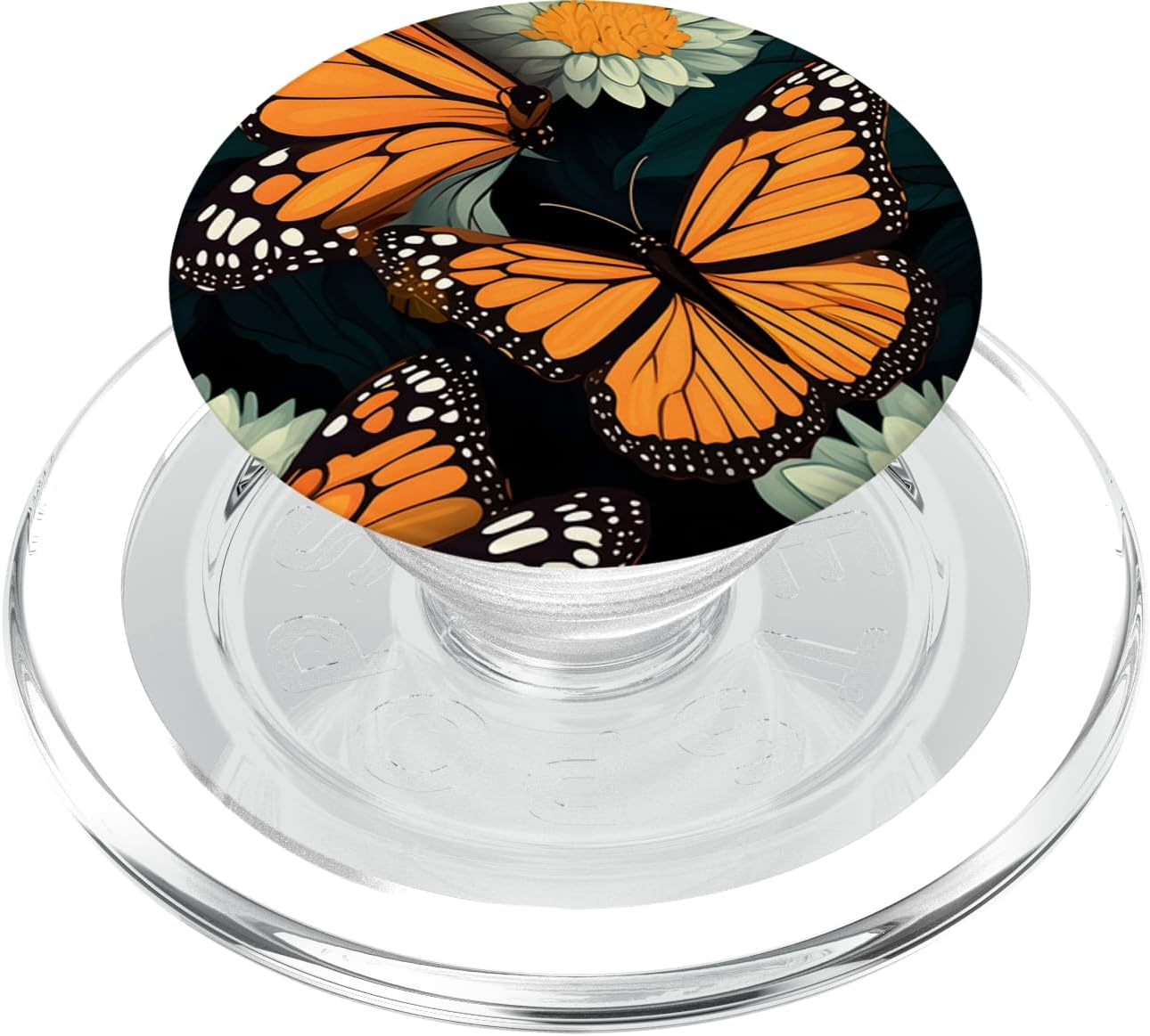 Monarch Butterfly Floral Entomology PopSockets PopGrip for MagSafe