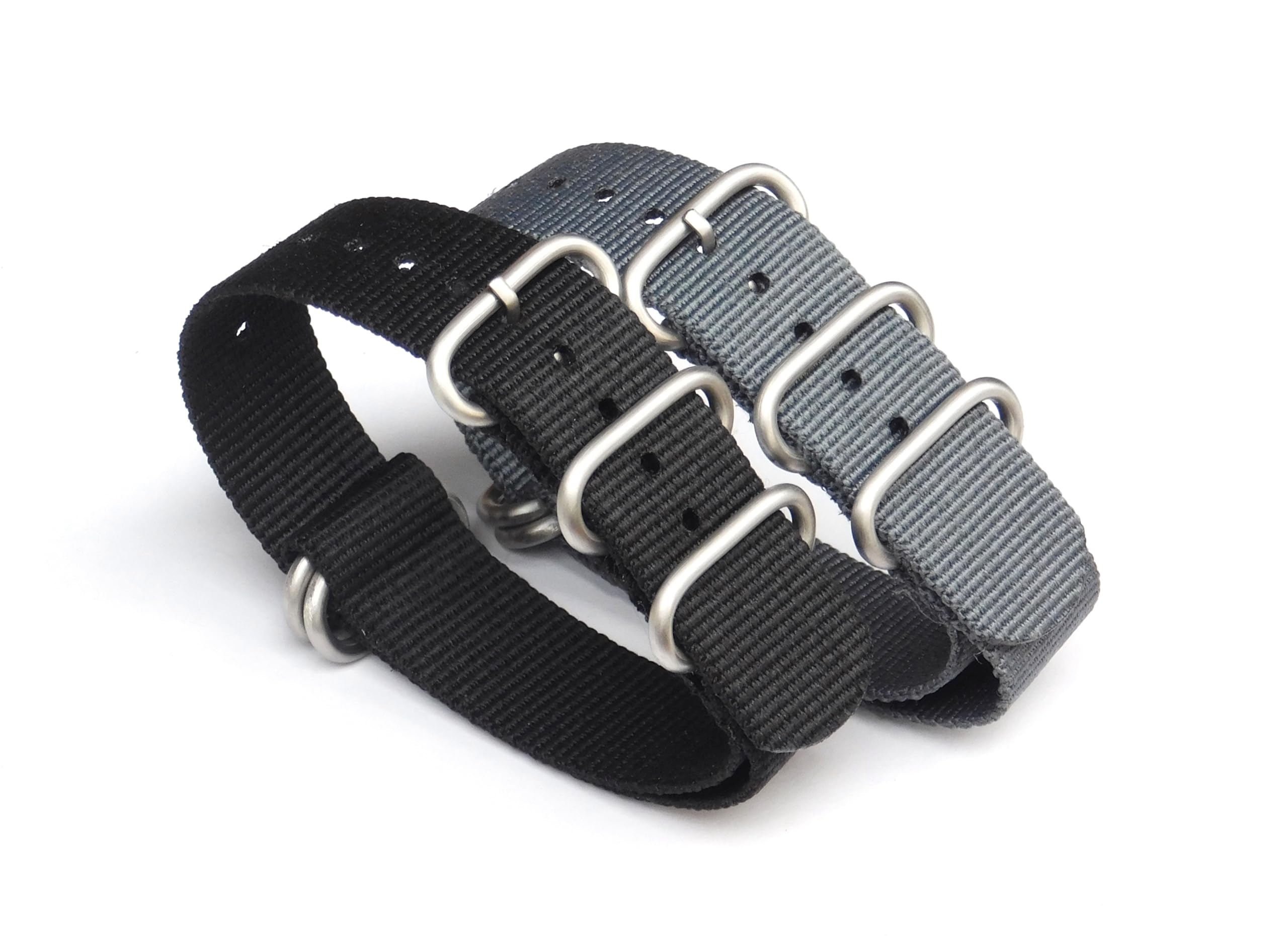 Stech 20mm Nylon NATO Strap for Watch (Combo of Two Black & Grey) 25cms Length (B07CVHQBP4) Amazon Price History, Amazon Price Tracker