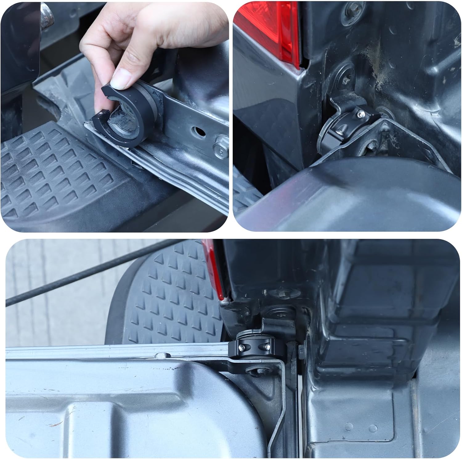 Car Tailgate Anti-Theft Lock Compatible with Nissan Titan 2016-2026，Aluminum Tailgate Security Device Truck Bed Tail Gate Lock Accessories (Black)