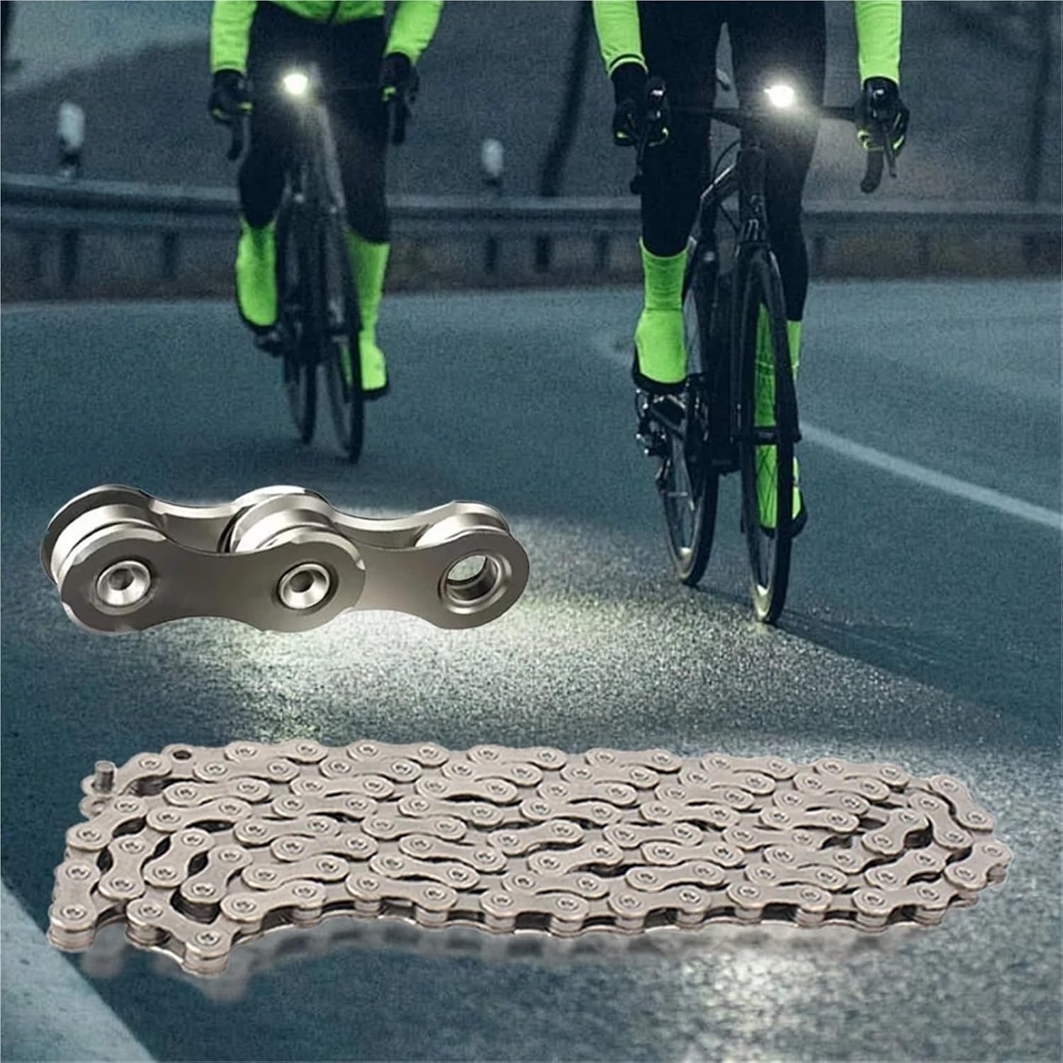 Compatible for 11-Speed Bike Chain 116 Links, Road/MTB Bicycle Chain Replacement Part