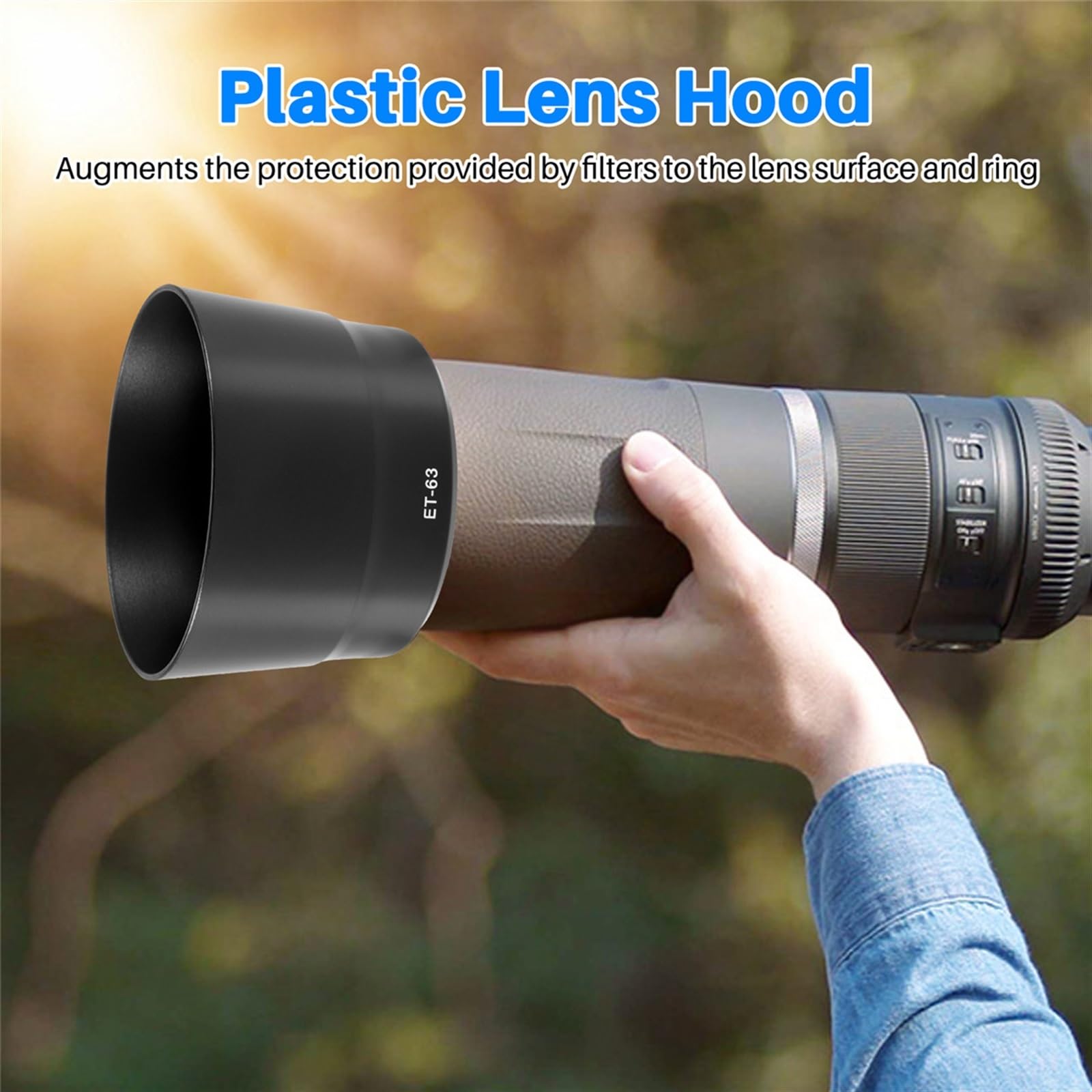 Amazon.co.jp: ET-63 レンズフード for canon EF-S 55-250mm f4-5.6 IS