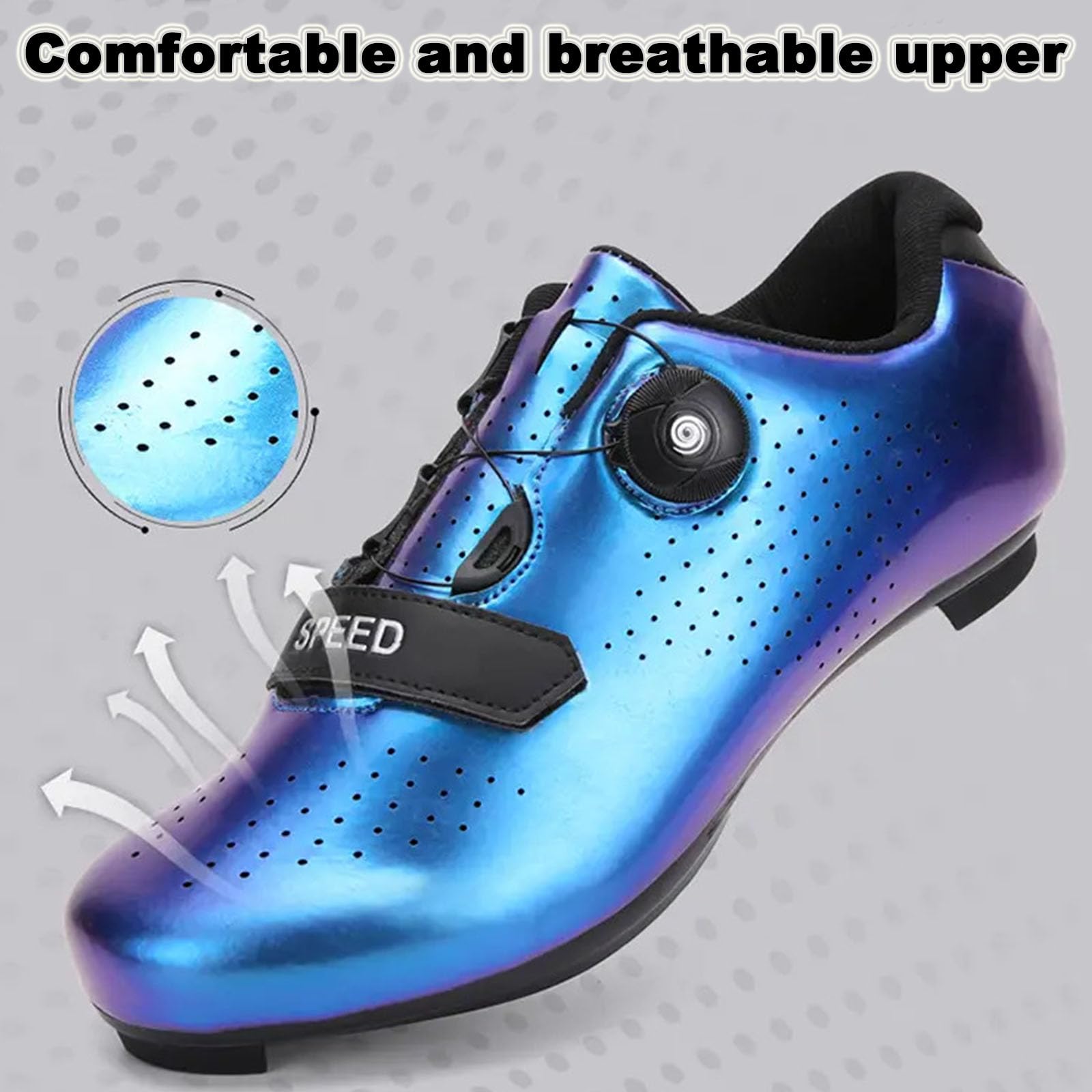 Chaussures VTT Homme et Femme Mateju Chaussure de Cyclisme avec Crampons Chaussure Velo Route Homme et Chaussure VTT Homme Automatique Semelle Dure Chaussures de Vélo