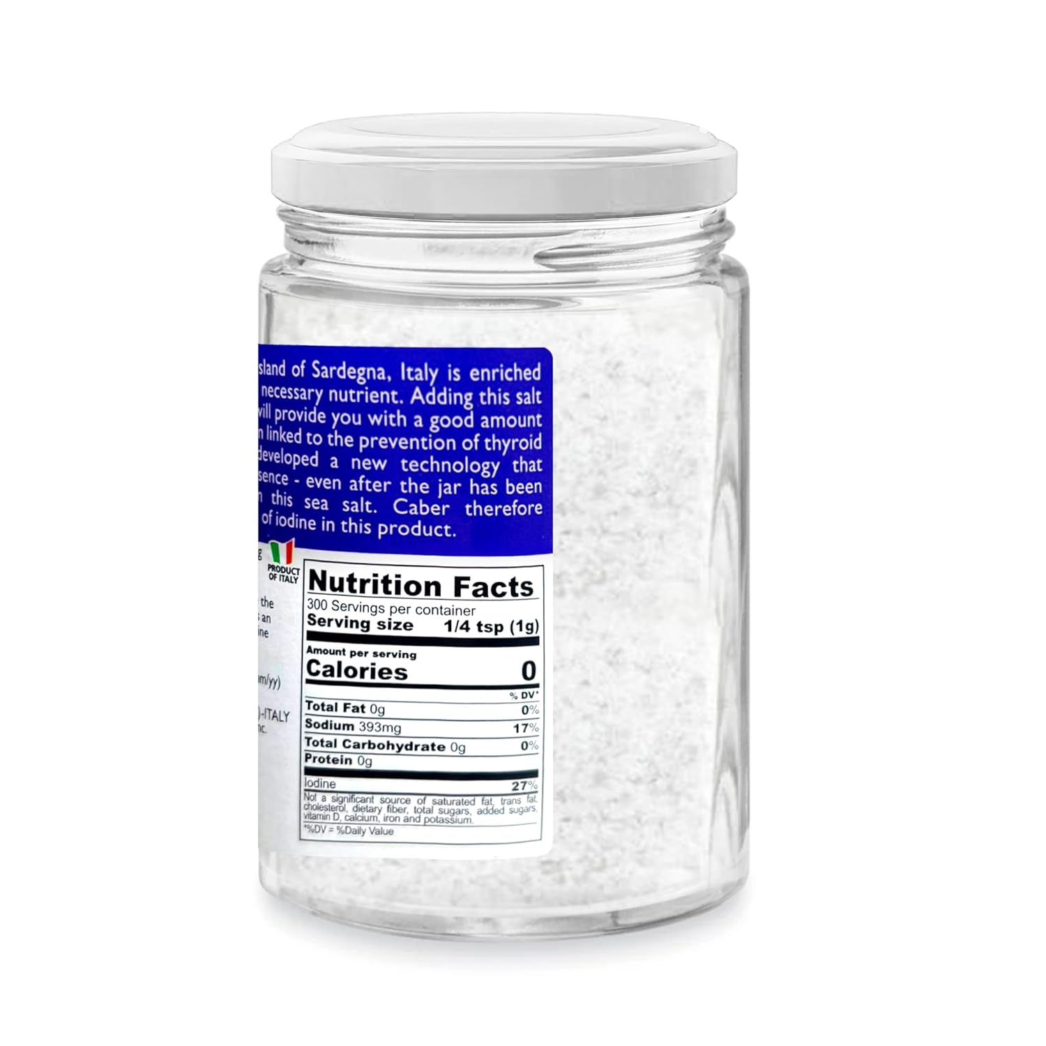 Seasonello Fine Sea Salt from Sardegna 200ml (Pack of 2)