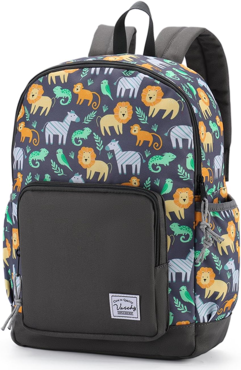 VASCHY Kids backpacks, Cute Lightweight Water Resistant Preschool Backpack for Boys and Girls Chest Strap | Cute, Lightweight, Water Resistant, Chest Strap