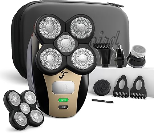 Vista 11 de Freebird FlexSeries Pro Afeitadora eléctrica para cabeza y cuerpo - Afeitadora inalámbrica recargable para hombres, funciona en húmedo/seco