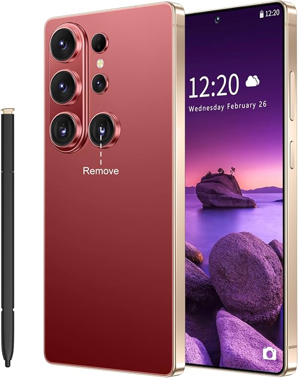 Patrocinado Patrocinado Estás viendo este anuncio basado en la relevancia del producto para tu búsqueda. Deja comentarios sobre el anuncio WWT 26 Ultra Teléfono Desbloqueado, Android 15 12+512GB Smartphone, Lápiz Incorporado, Batería 7000mAh Pantalla HD 6.99", Doble SIM/5G/Face ID/Bloqueo de Huella Digital/GPS (Rojo Vino)