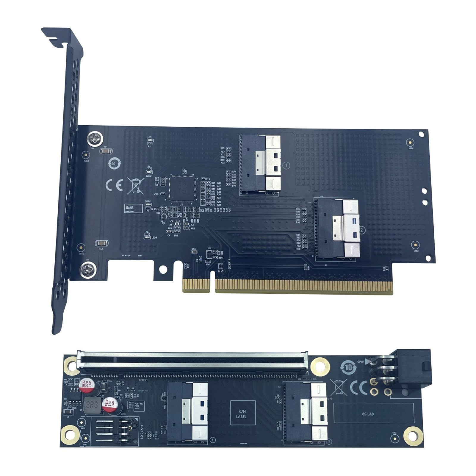 Scheda Split avanzata per sistemi PCIe4.0/5.0 Che Offre Prestazioni migliorate nelle Applicazioni per Data Center Adattatori GPU