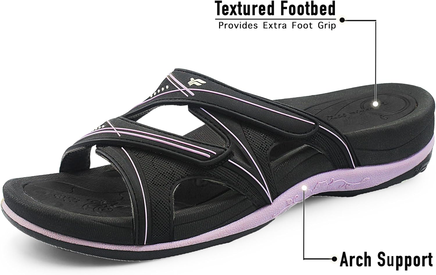 Gold Pigeon Shoes SIGNATURE Comfort Walking Slides Sandals for Women | Arch Support, Waterproof, Non-Slip