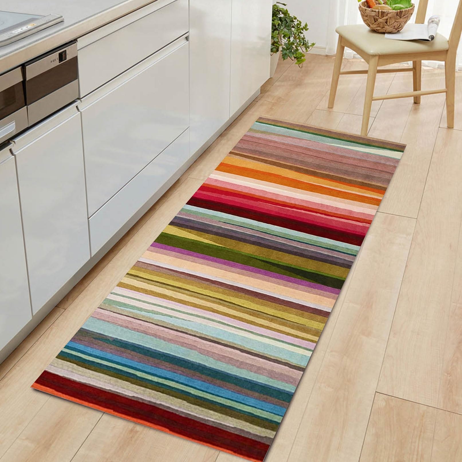 Tapis de passage 50x410cm tapis pour enfant lavable et facile à nettoyer pour cuisine