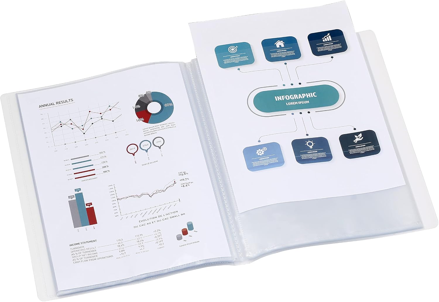 80 Views in PROPYGLASS Viquel Customizable Binder Clear