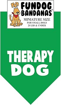 therapy dog scarf