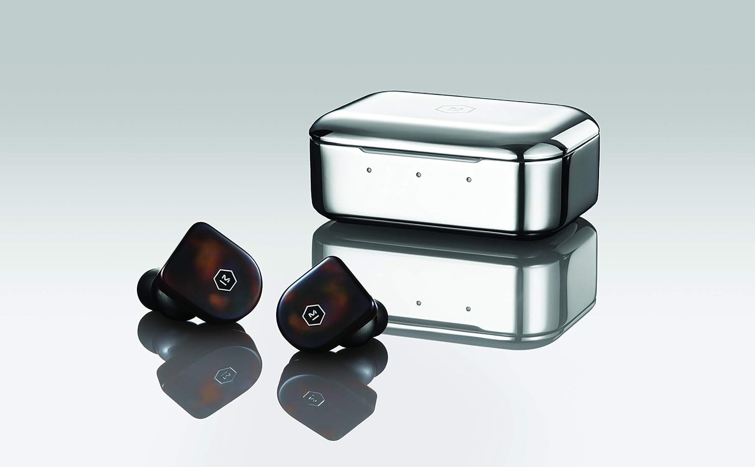 Master & Dynamic MW07TS MW07 True Wireless Earphones - Bluetooth Enabled Noise Isolating Earbuds - Lightweight Quality Earbuds for Music, Tortoiseshell