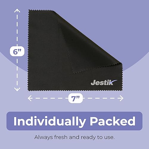 Miniatura 4 de Jestik Paños de limpieza de lentes de microfibra, paño de limpieza de microfibra de primera calidad para lentes, toallitas limpiadoras de lentes