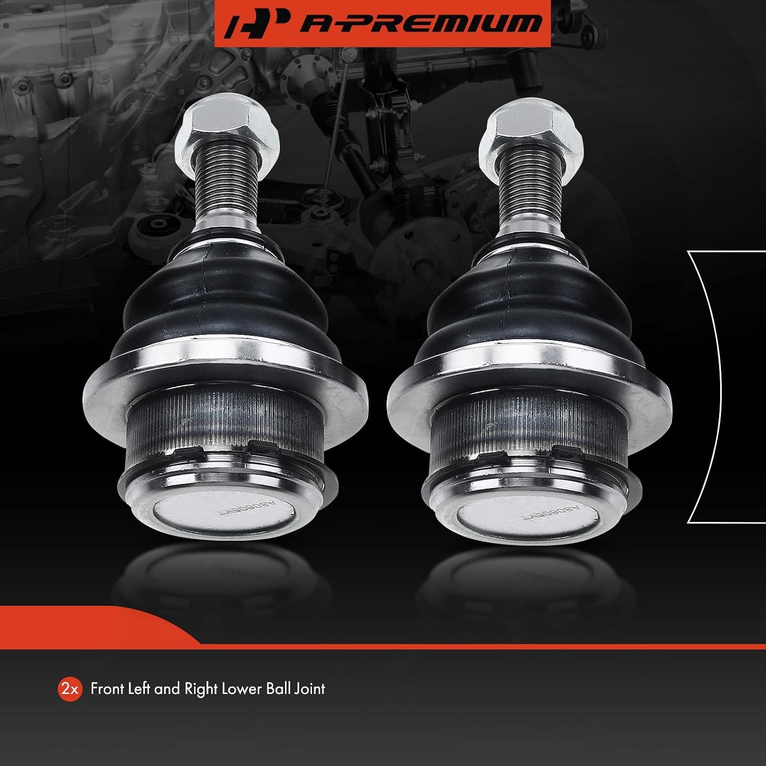 A-Premium 2 x Front Lower Ball Joint, Compatible with Dodge Dakota 2005-2010, Ram Dakota 2011, Mitsubishi Raider 2006-2009