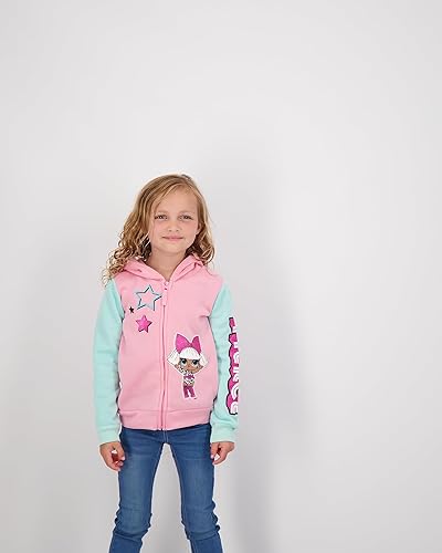 Miniatura 2 de L.O.L. Surprise! Diva - Sudadera con capucha y cremallera para niñas pequeñas y grandes MGA Entertainment, sudadera con capucha rosa