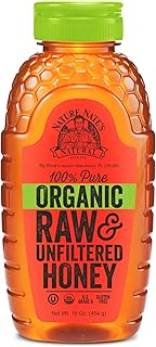 Nature Nate’s 100% Pure Raw & Unfiltered Organic Honey; 16-oz Squeeze Bottle - 12 Pack; Made by Brazilian Bees; Enjoy Honey’s Balanced Flavor and Wholesome Benefits