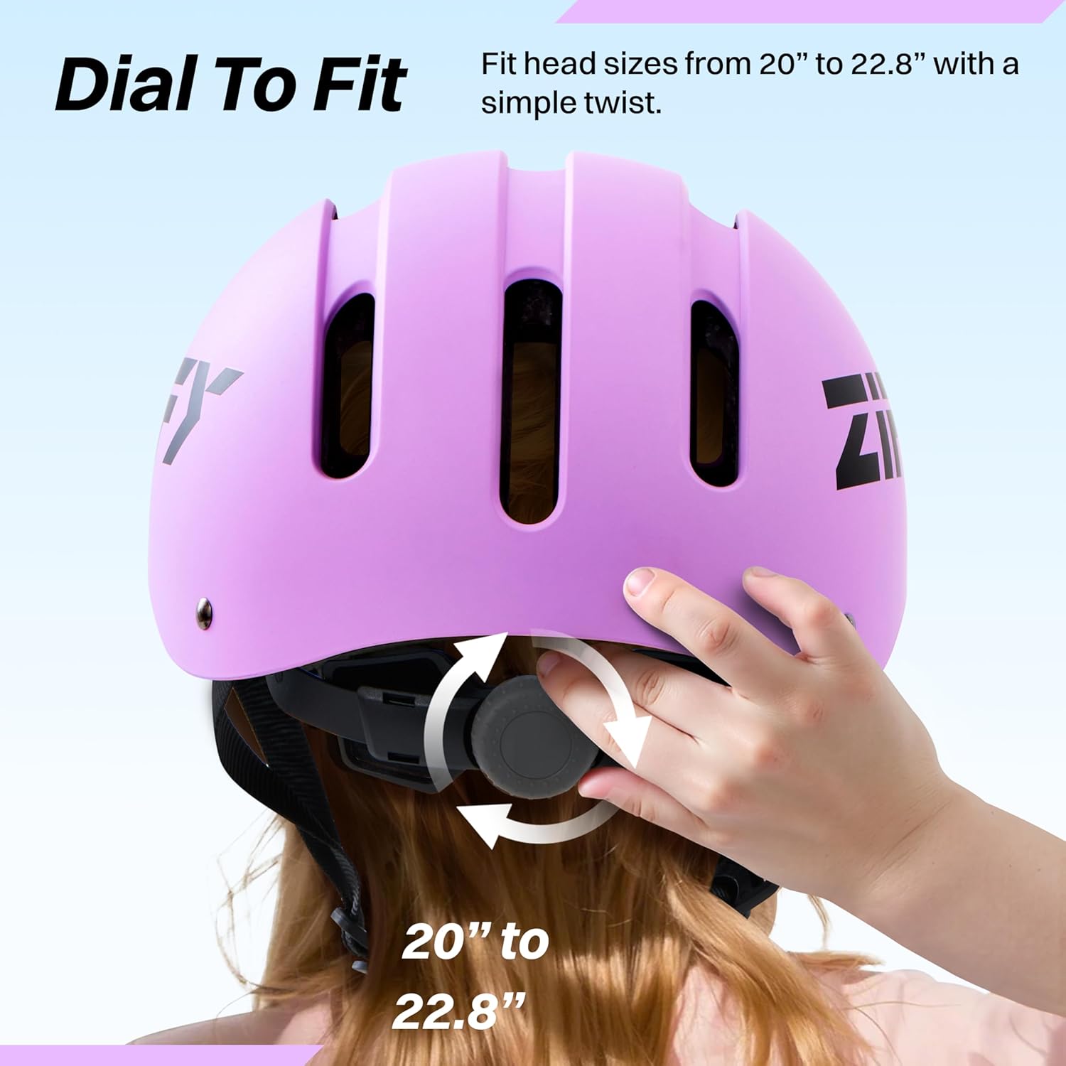 ZIFFY Kids/Toddler Bike Helmet, Adjustable, Lightweight, Safety Certified Scooter Helmet for Boys & Girls with Washable Inner Lining, 2 Sizes, 4 Colors – Fits Toddlers to Youth by Jova - Image 4