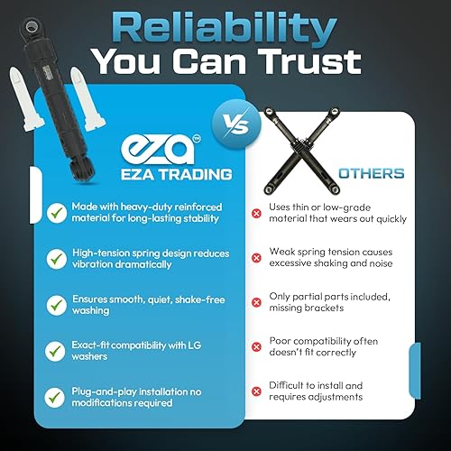 Miniatura 7 de 383EER3001G - 4901ER2003A - 383EER3001J Reemplazo del amortiguador para arandelas LG - 1 paquete - 1 año de garantía