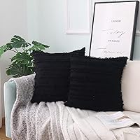 Vista 14 de GYROHOME Paquete de 2 fundas de almohada de algodón y lino, fundas de cojín decorativas, diseño de borlas, fundas de cojín modernas con flecos