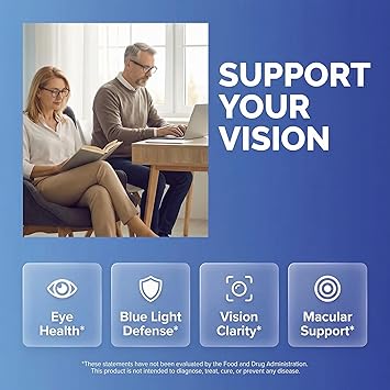 Clean Nutra Eye Vitamins with Bilberry Lutein and Zeaxanthin Supplements Lycopene 40mg Resveratrol Grape Seed Astaxanthin for Eyes - Eye Care Health Support Eye Vitamin and Mineral Supplement