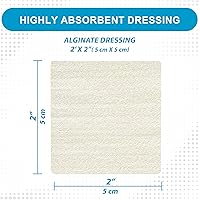 Vista 3 de MedVance TM Alginato – Apósito de alginato de calcio 2"x2", Caja de 5 apósitos