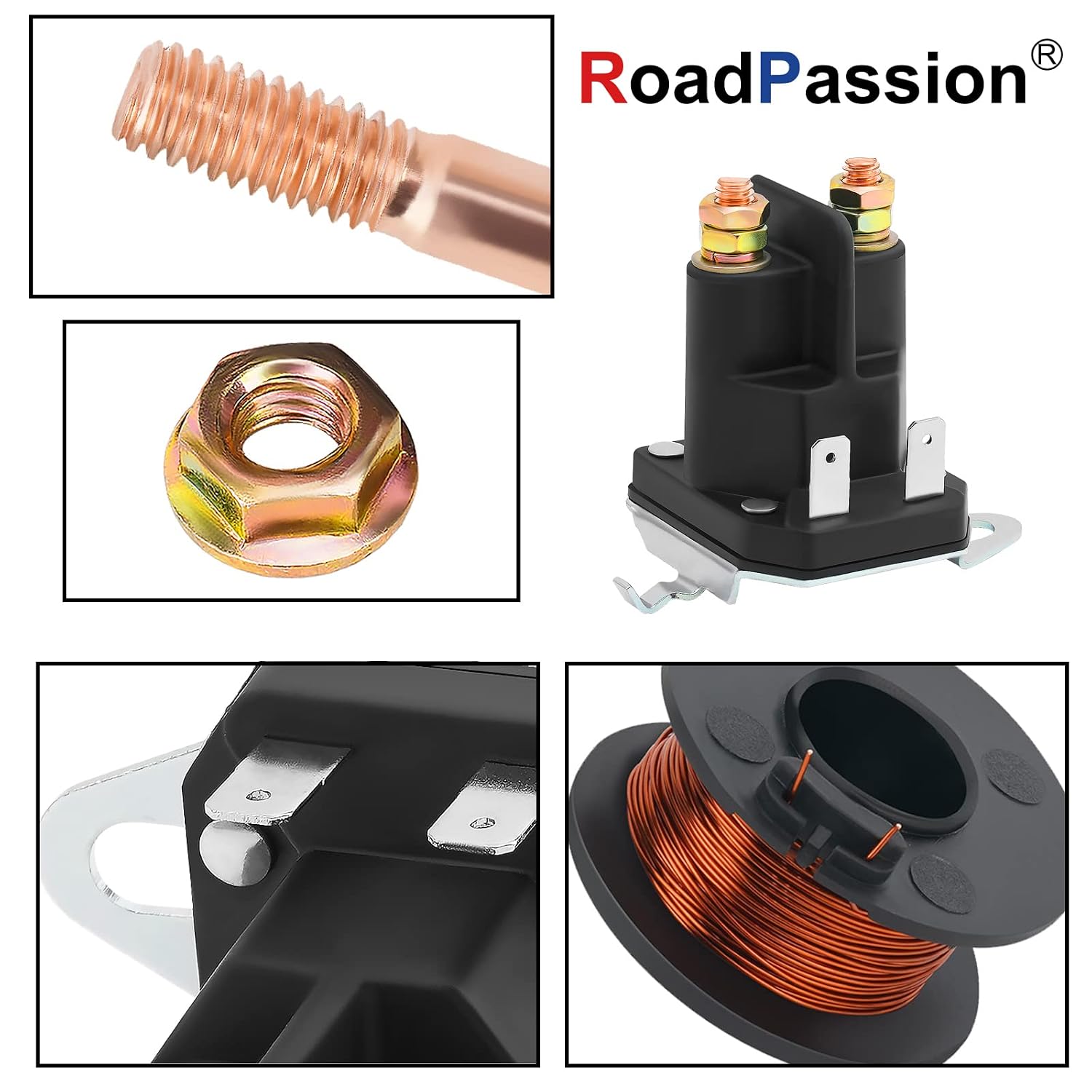 Road Passion Starter Solenoid Relay Replacement for Trombetta 862-1241-211-12 AYP 192507 Craftsman 532192507, 21546294 435-325