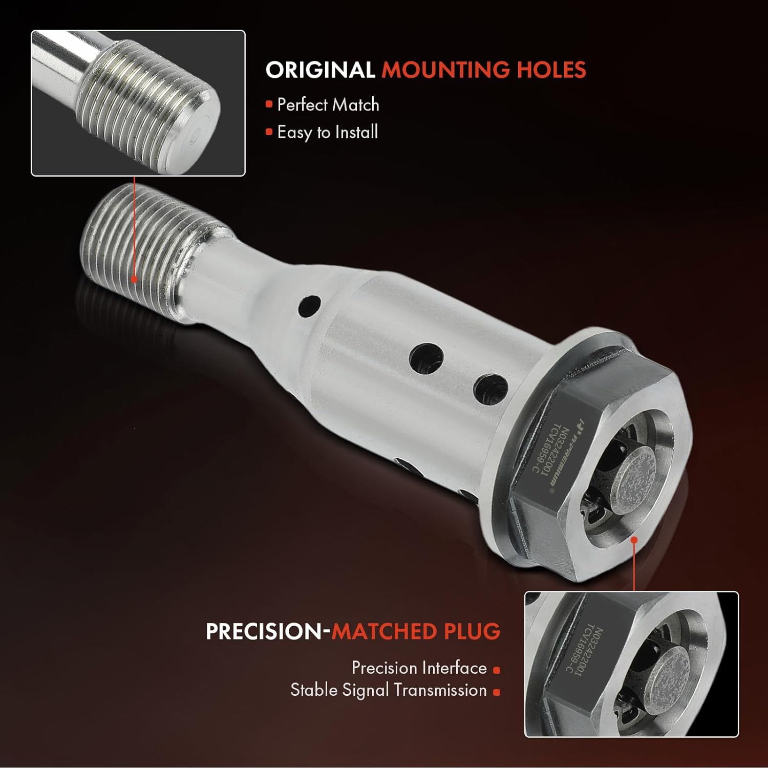 A-Premium 2-PC Intake & Exhaust Engine Variable Valve Timing (VVT) Solenoid Compatible with BMW 320i, 320i xDrive, 328i GT xDrive, X5, 528i, 528i xDrive, X3, 428i Gran Coupe, X1, 228i xDrive, X4, Z4
