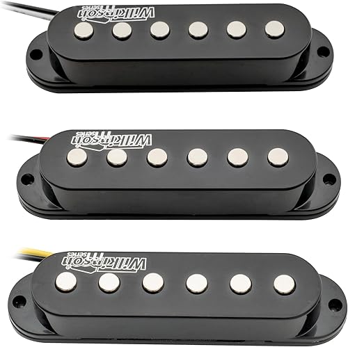Miniatura 5 de Wilkinson - Juego de pastillas de cerámica de alto rendimiento para guitarra eléctrica estilo Strat, color negro