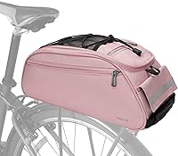 Vista 2 de MOSISO Bolsa de maletero para bicicleta, bolsa impermeable para asiento trasero de bicicleta, bolsa de almacenamiento para el sillín, bolsa