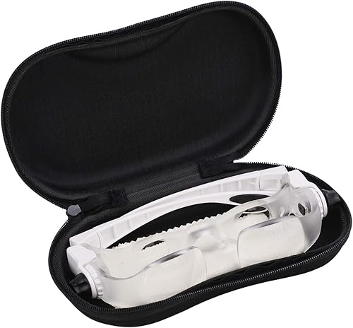 Miniatura 3 de Lupa montada en la cabeza para teléfono móvil TV Lupa de lectura de 1.5X a 3.8X Zoom de 0 a +300 grados Lupa manos libres ajustable para visión de