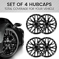 Vista 12 de BDK (paquete de 4) tapacubos de 16" para llantas de acero premium, tapacubos de repuesto estilo OEM, a presión, para coche, camión, SUV - juego