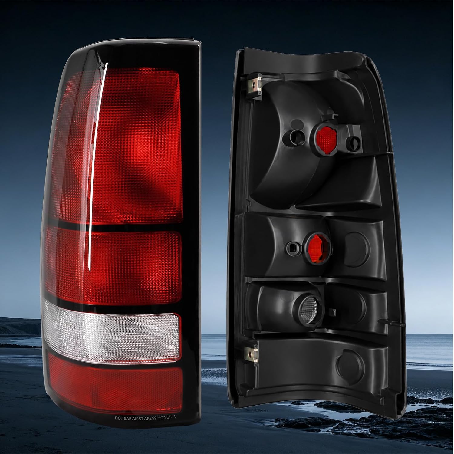 MAYELLO Tail Lights w/o Bulbs for 1999-2002 Chevy Silverado 1500/2500/3500