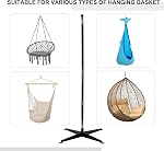 Outsunny Suspension Hammock Stand chaise Hammock stand C Stand acier résistant pour suspension Hammock Air Chaise à balançoire de porche à l'extérieur (uniquement pour la construction)