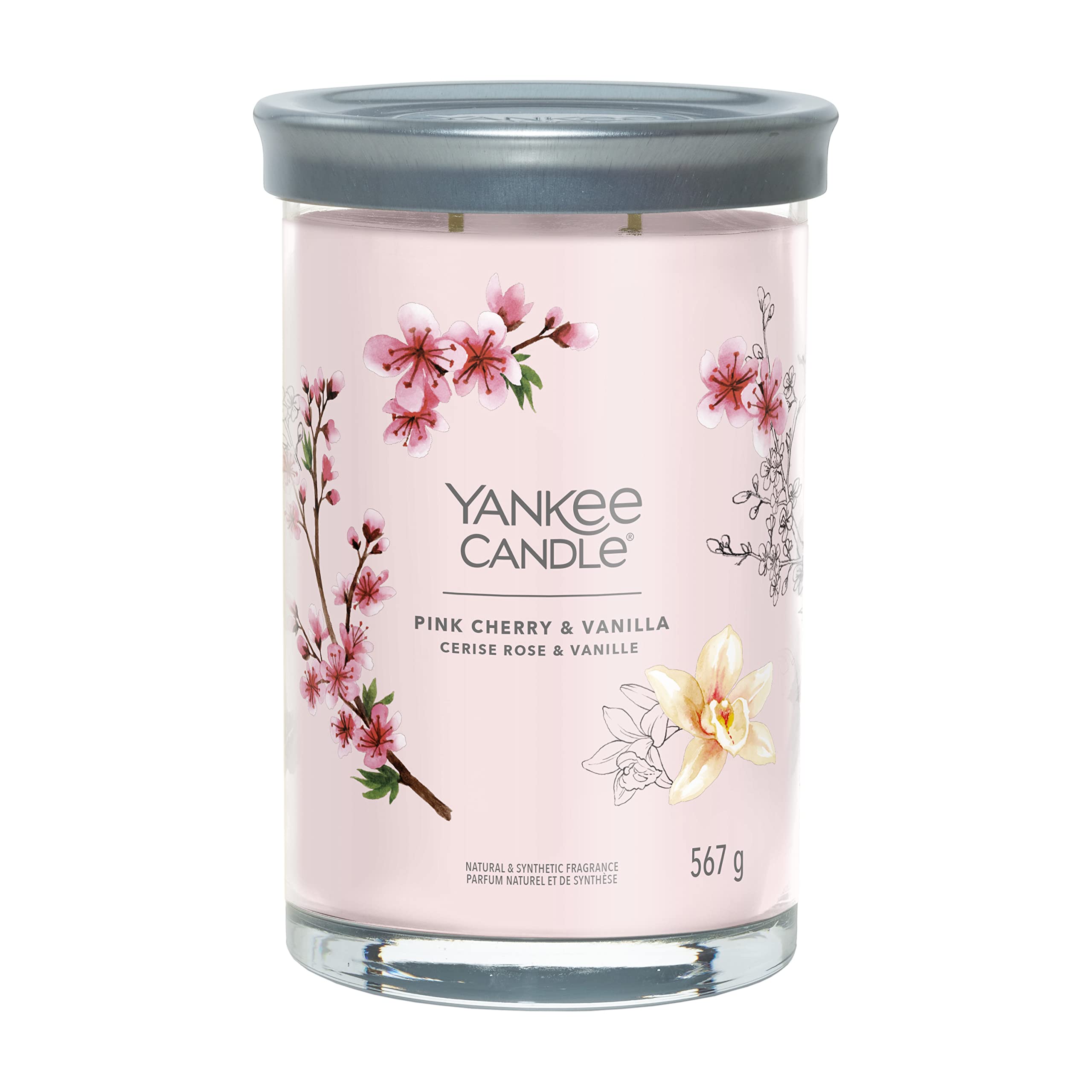 Yankee Candle Pink Cherry & Vanilla Large Tumbler Jar